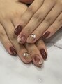 ツメトトノウ ニュアンスネイル♪ストーンアートがポイントに