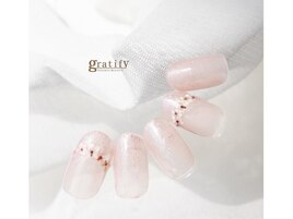 ナチュラル押し花ネイル