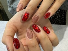 ソワン 恵比寿(Soin)/ハートホロマグネットネイル