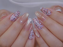 ハロウィン　秋ネイル