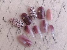 ネルフィーズ(NAILFY's)/ツイード・塗りかけネイル