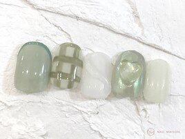 ギンガムチェックミラー¥10550