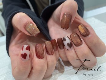 ティーネイル/ハートバレンタインネイル