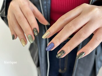 フェリークネイル(feerique nail)/デザインネイル/マグネット/圓山