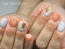 ライズ 本町店(Raize)/ニュアンスネイル/オレンジ