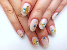 ネイルサロン ドレリッチ 大宮店(drerich)/フェザースタッズストーンアート