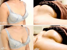 美人バスト 千早店/綺麗なデコルテと谷間がくっきり