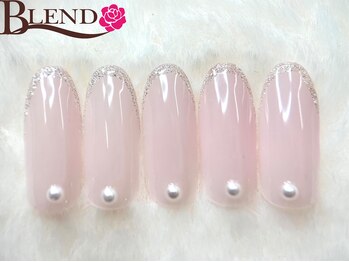 ブレンド 広尾店(BLEND)/マオジェルにキラッと細フレンチ