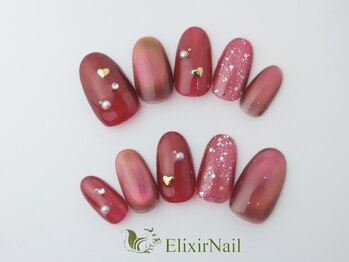 エリクサーネイル 神田(Elixir Nail)/シンプル/クーポン使用