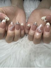 フラワーズネイル(flowers nail)/フレンチガーリー