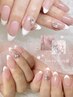 【定番】"フレンチネイル"『 French Nail 』【オフ無料】¥6500→¥6100