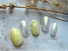 バターイエロー ドット パール