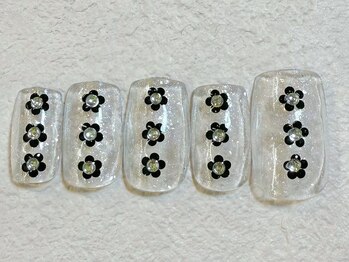 ネイルビート(NAIL BEAT)/ホロフラワーネイル クリア