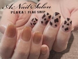 21/1/10　アニマルアシメnail