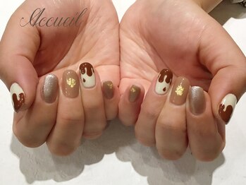 アクイユ 銀座店(ACCUEIL)/チョコレートネイル