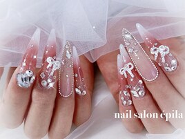 マグネット×砂ネイル