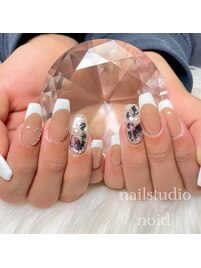 フレンチ/埋めつくしネイル