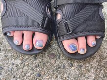 紫陽花ニュアンスネイル