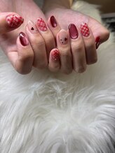 ミミネイル(mimi nail)/マグネットチェックハート