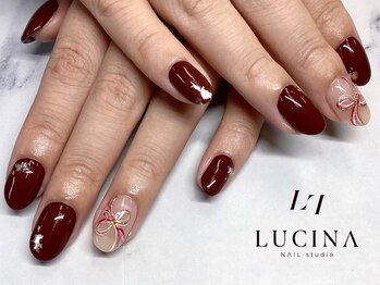 ネイルスタジオ ルキナ(LUCINA)/H-619大人上品水引ネイル