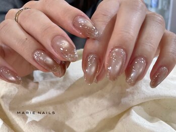 マリーネイルズ 大阪梅田店(MARIE NAILS)の写真/★オフ込みtrend design course¥7700！オリジナルアートの種類豊富！手足同時施術OK♪JNA1級以上も在籍！