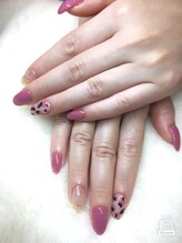 ルナネイル(LUNA NAIL)/ピンクニュアンスネイル