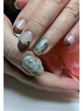 コーラル(CORAL)/たらしこみフラワーアート