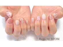 リゴーバイアトム(Rego by ATOM)/ぷっくりお花ネイル