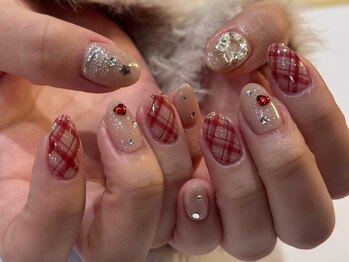 クリスマスデザインネイル