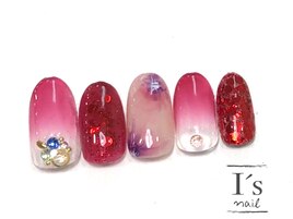 【ゴージャスジェルネイル♪】