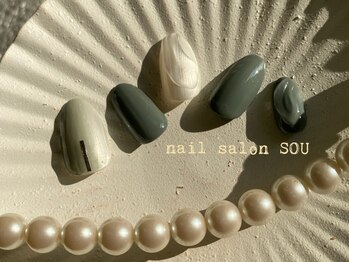 ソウ 難波店 nail salon Sou/シンプルニュアンスnail
