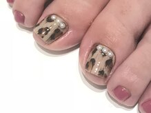 アイヴィー(IVY)/フットネイル-ヒョウ柄