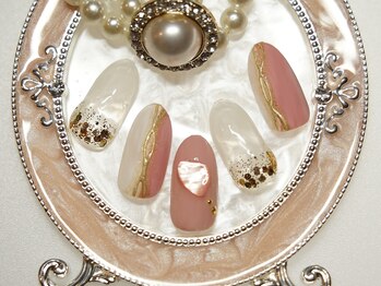 アムルーズ(Amoureuse)/ミラーアートネイル♪