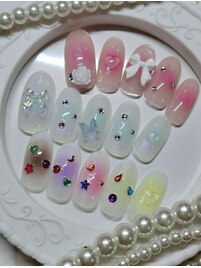 Jrネイリスト　☆チークネイル