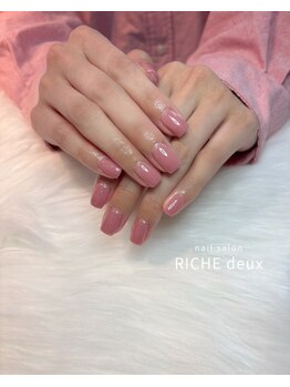 リッシュ ドゥ(RICHE deux)/春色ピンクネイル
