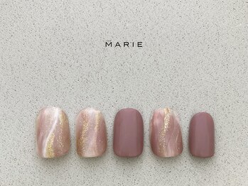 マリー ネイルズ いわきラトブ店(MARIE NAILS)/定額6,600円税込 ブラウン 0911a