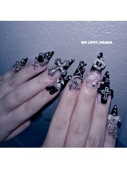ノーリミットオオサカ 心斎橋(NOLIMIT.OSAKA)/フィルイン/長さだしネイル