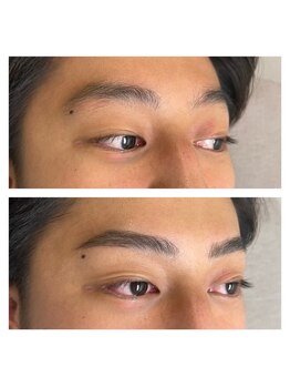 ラ ムーン アイラッシュアンドヘアメイク(La.Moon)/男性！パリジェンヌブロウリフト