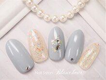 ネイルサロン ブランシュール(Nail Salon Blancheur)/ラメのグレージュネイル