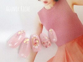 【押し花ネイル】