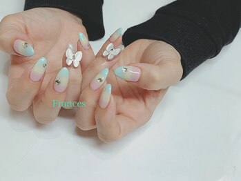 フランセス(Frances)/オーダーネイル　蝶々