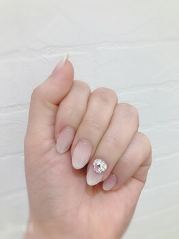 オーロラVカットネイル☆