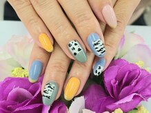 ネイルサロン ドレス(Nail Salon Dress)/【山川】アニマル柄ネイル