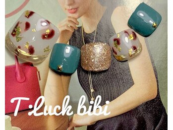 ティーラック ビビ(T:Luck bibi)/【レオパード×グリーン】