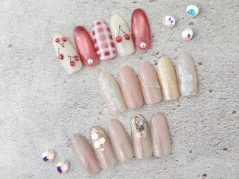 ティーエヌ 紙屋町(tn)の写真/《ショートネイルだからこそ上品可愛いデザイン♪》マグネット/グラデーションが大人気☆韓国ジェル取扱店*