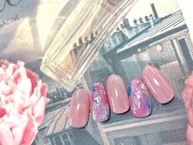 フルールソンネイル(fleur son nail)/8月定額シンプルアート