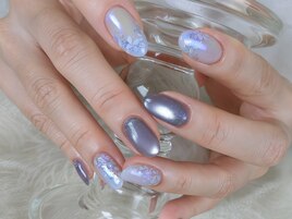 紫陽花ネイル
