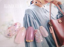 アグニークリッシェ(Agunik Riche)/【押し花ネイル】