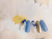 ネイルサロン&スクール ジーナ(GINA)/爽やかマーブルネイル