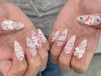 モカ 心斎橋(moca by Lee)/【Aina】ピンクキティネイル